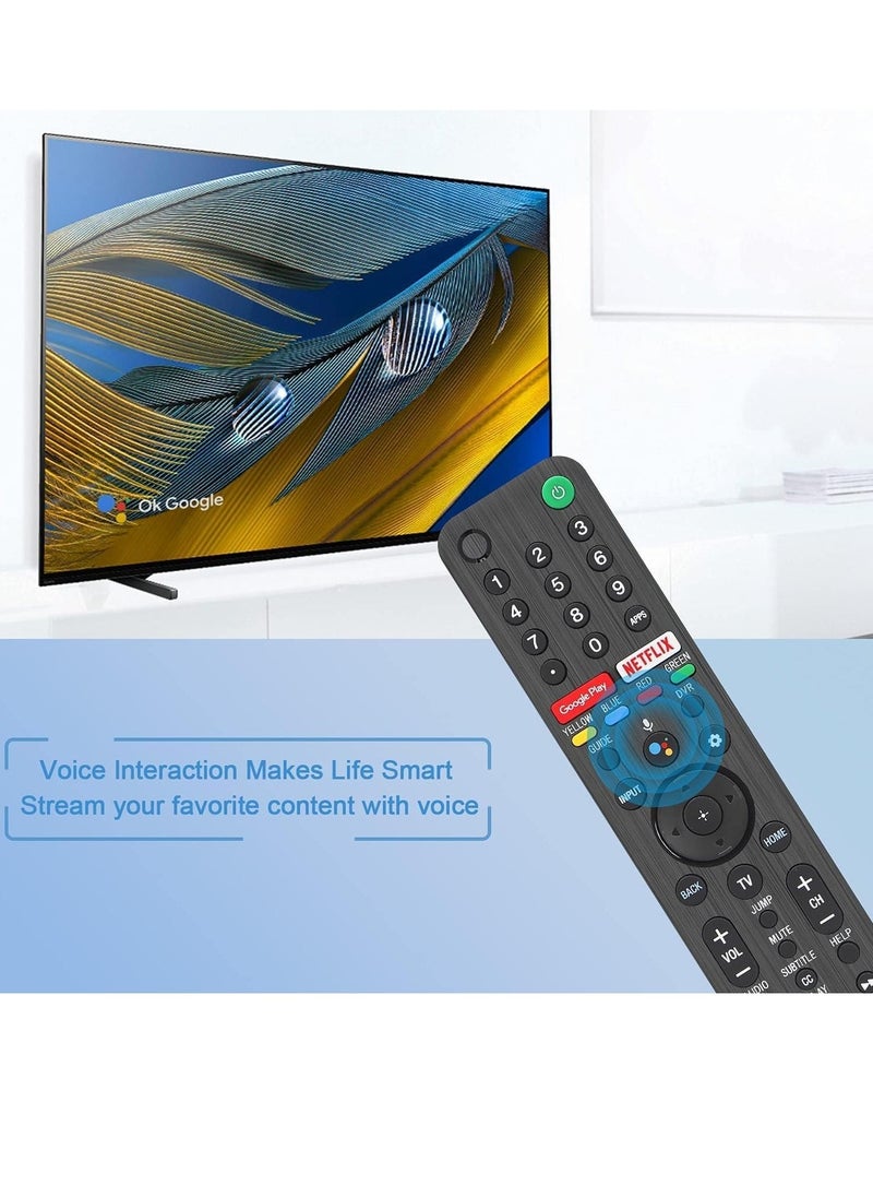 Universal Voice Remote Control for Sony Smart TV Bluetooth Remote, Replacement for Sony Bravia LED OLED 4K UHD HDR Android TV, with Google Play, Netflix Button - Image 3