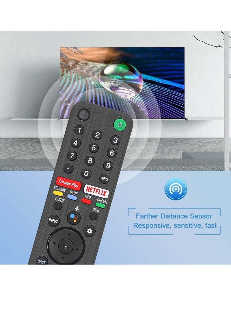 Universal Voice Remote Control for Sony Smart TV Bluetooth Remote, Replacement for Sony Bravia LED OLED 4K UHD HDR Android TV, with Google Play, Netflix Button - Image 4