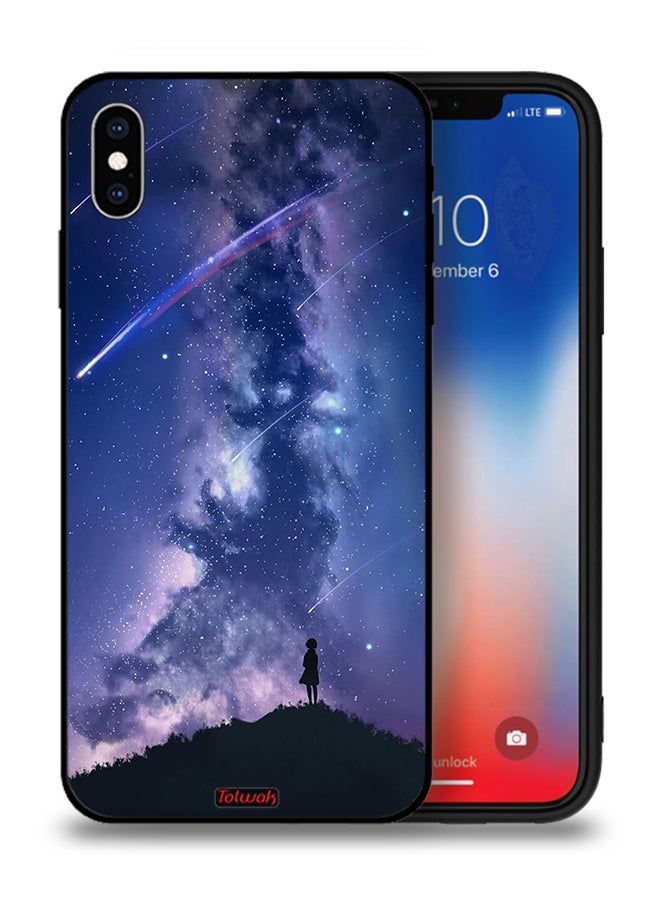 Tolwak Apple iPhone XS Protective Case Moving Stars - Image 1