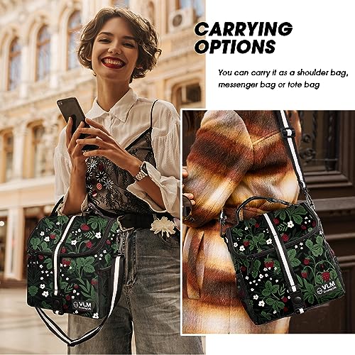 VLM Lunch Box for Women, Insulated Lunch Bag Women with Adjustable Shoulder Strap, Cute Lunch Tote Bag for Work,Picnic,Camping - Image 5