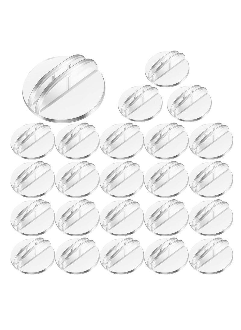Oasisgalore - 50 Pcs Translucent Card Stands Holders Clear Paper Board Clips for Table Numbers Business Price Tags Menus Labels Party - Image 1