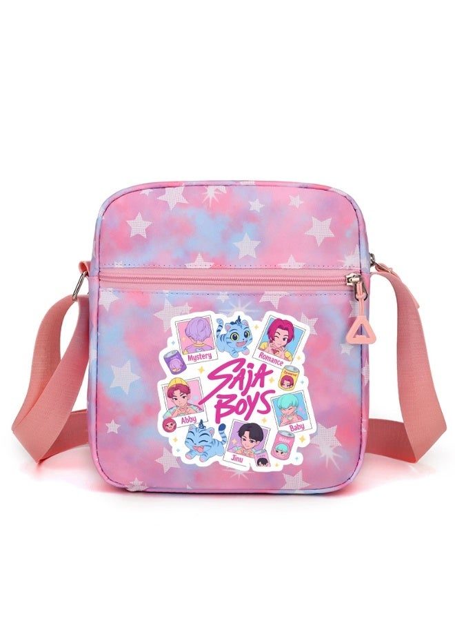 general K-pop Demon Girl Group Print Shoulder Bag for Women Crossbody Bag Schoolbag for Students Campus Bag