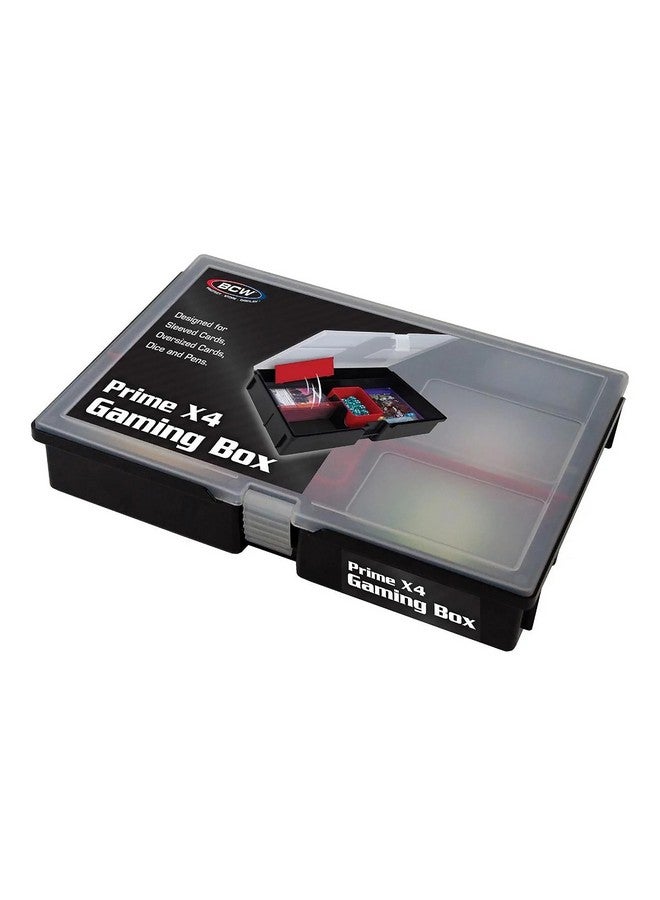 بي سي دبليو صندوق ألعاب Prime X4 | صندوق تخزين أوراق اللعب للمجموعات وملحقات الألعاب، يتضمن فواصل قابلة للإزالة وصواني النرد | صندوق تخزين أوراق التداول للألعاب (قياسي) - Image 1