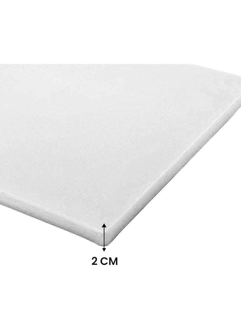 Chef Inox Professional Heavy Duty High-Density Polyethylene Cutting Board - 60 x 40 x 2cm White - Image 2