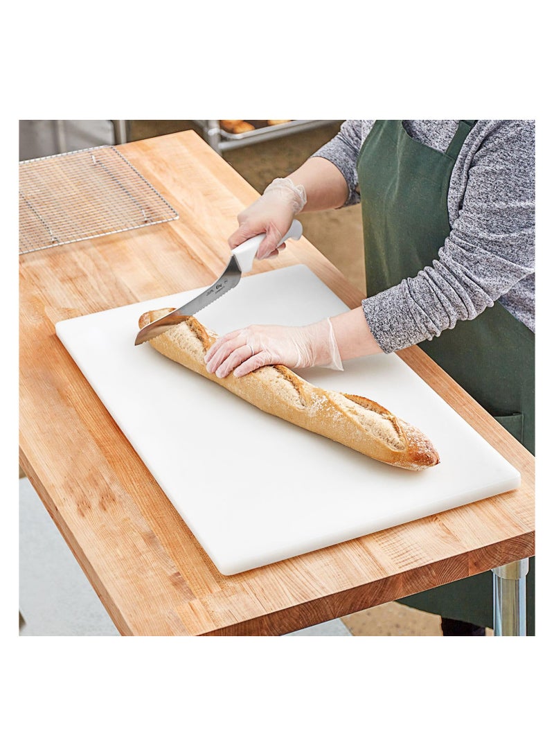 Chef Inox Professional Heavy Duty High-Density Polyethylene Cutting Board - 60 x 40 x 2cm White - Image 4