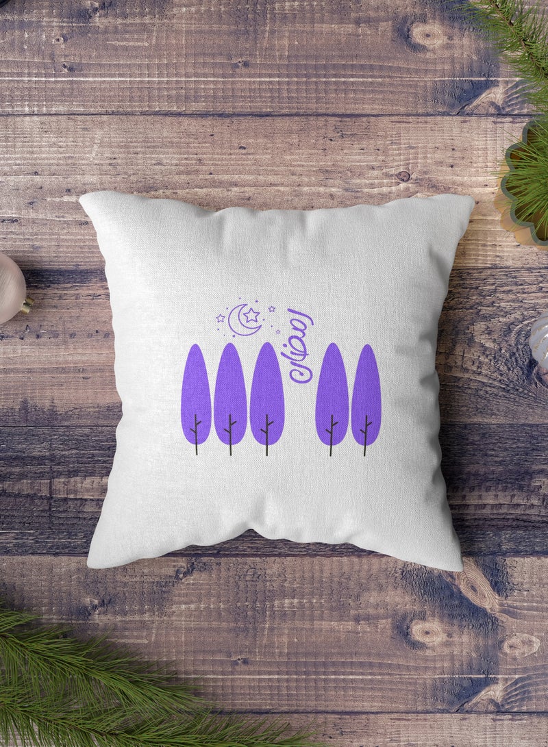 لوحة غطاء وسادة من البوليستر بتصميم هلال رمضان - Image 3