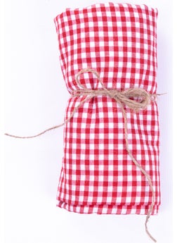 Bimotif Gingham picnic tablecloth, red 145x145  - Image 3