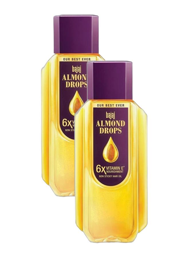 بجاج زيت الشعر بقطرات اللوز - 500مل - مجموعة قطعتين - Image 1