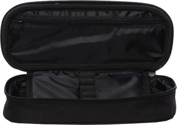 KAUKKO Pencil Bag with Special Compartment Black K2362 - Image 2
