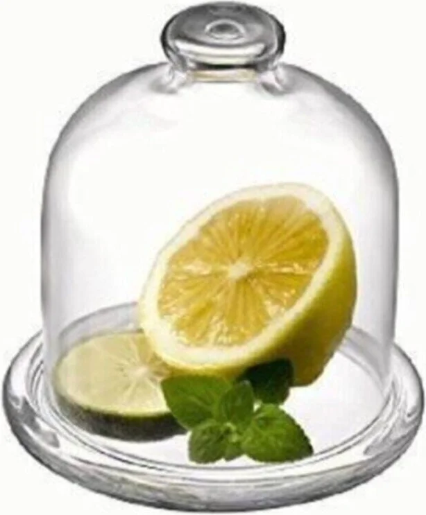 Paşabahçe Basic Glass Lemon Storage Container with Lid Fma05156