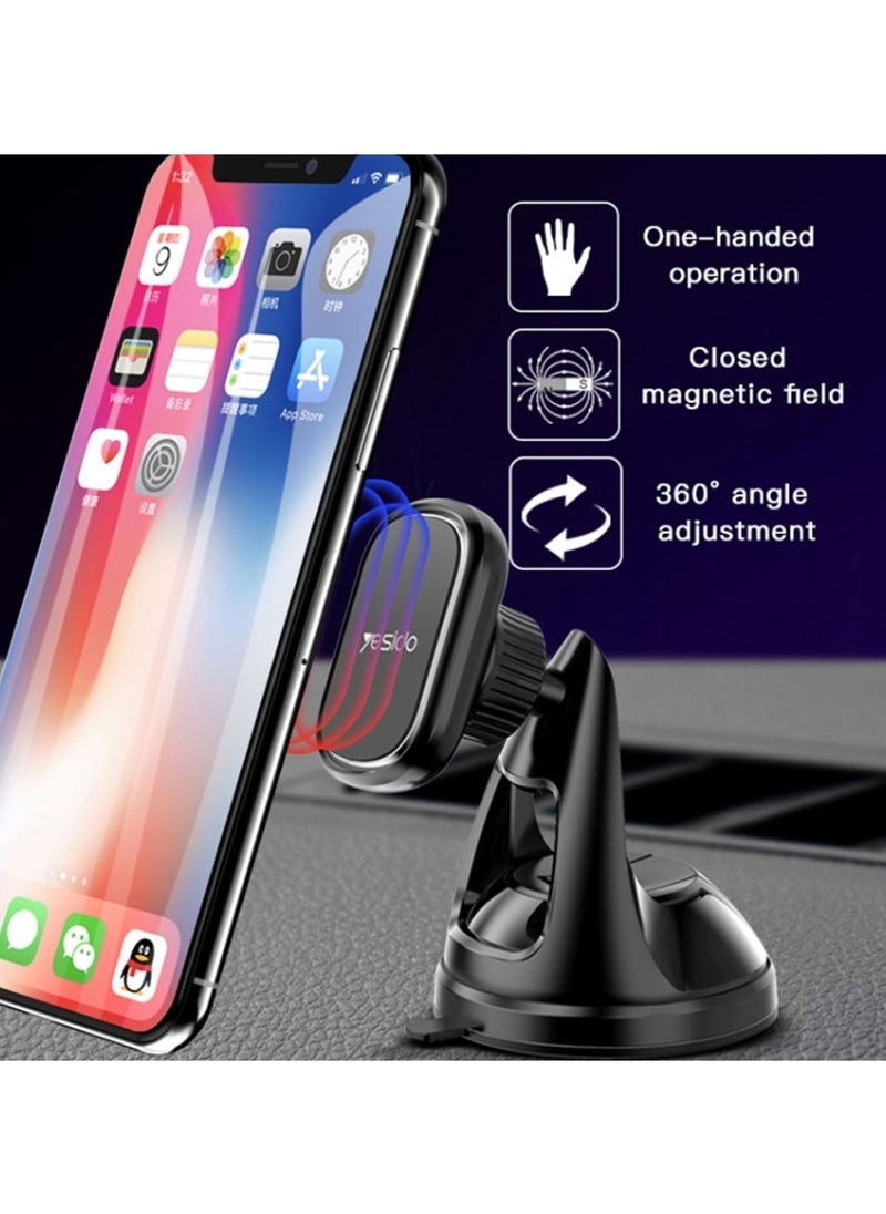 Yesido - Yesido C72 Car Strong Magnetic Phone Holder(Black) - Image 1