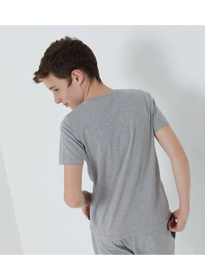 BEVERLY HILLS POLO CLUB Solid SS Crew Neck T-Shirt