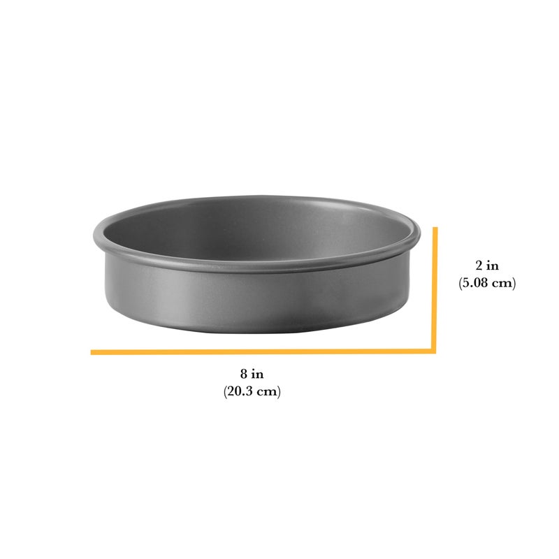 Chicago Metallic 59628 8-Inch Commercial II Non-Stick Round Cake Pan. Make traditional round cakes, layer cakes, , or savory dishes like macaroni and cheese, and more, - Image 2