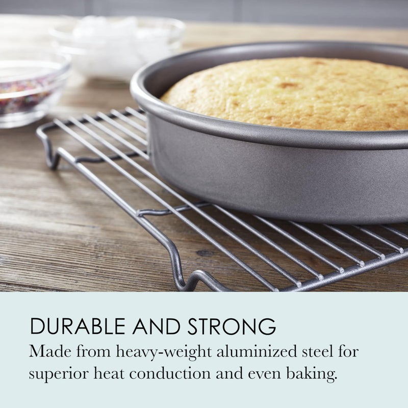 Chicago Metallic 59628 8-Inch Commercial II Non-Stick Round Cake Pan. Make traditional round cakes, layer cakes, , or savory dishes like macaroni and cheese, and more, - Image 5