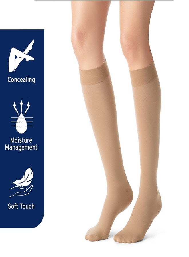 جوبست جوارب طويلة مغلقة الأصابع من Jobst - 30-40 مم زئبق، مقاس صغير طبيعي، مقاس كبير عادي صغير 115634 - Image 4