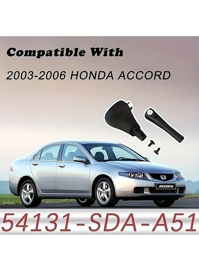 Black Automatic Gear Shift Shifter Knob Compatible With 2003 2006 Honda Accord - Image 4