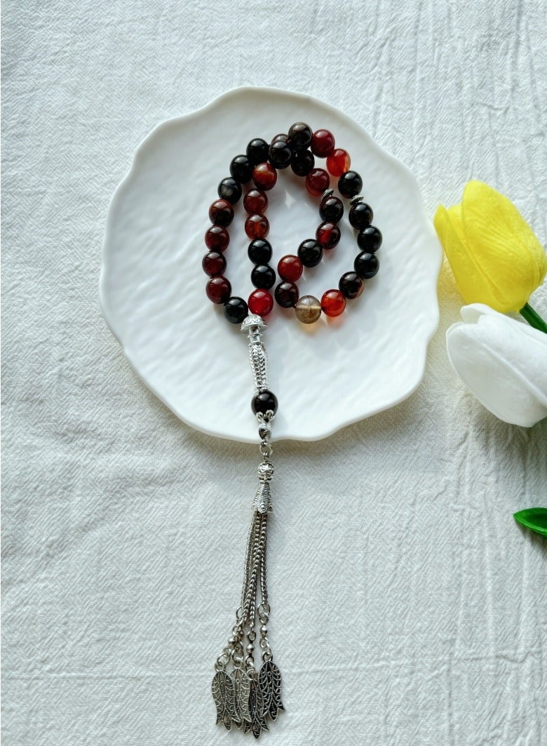 33 Natural Jade Prayer BeadsTasbih/10mm - Image 2