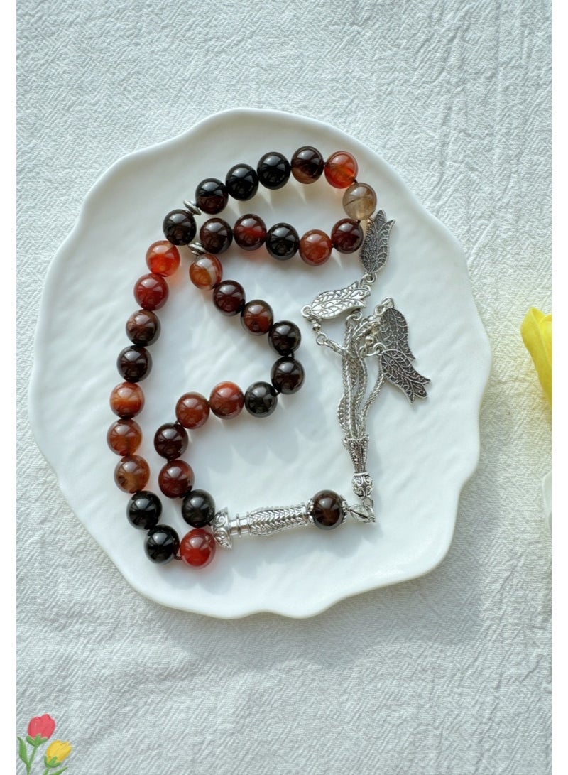 33 Natural Jade Prayer BeadsTasbih/10mm - Image 4