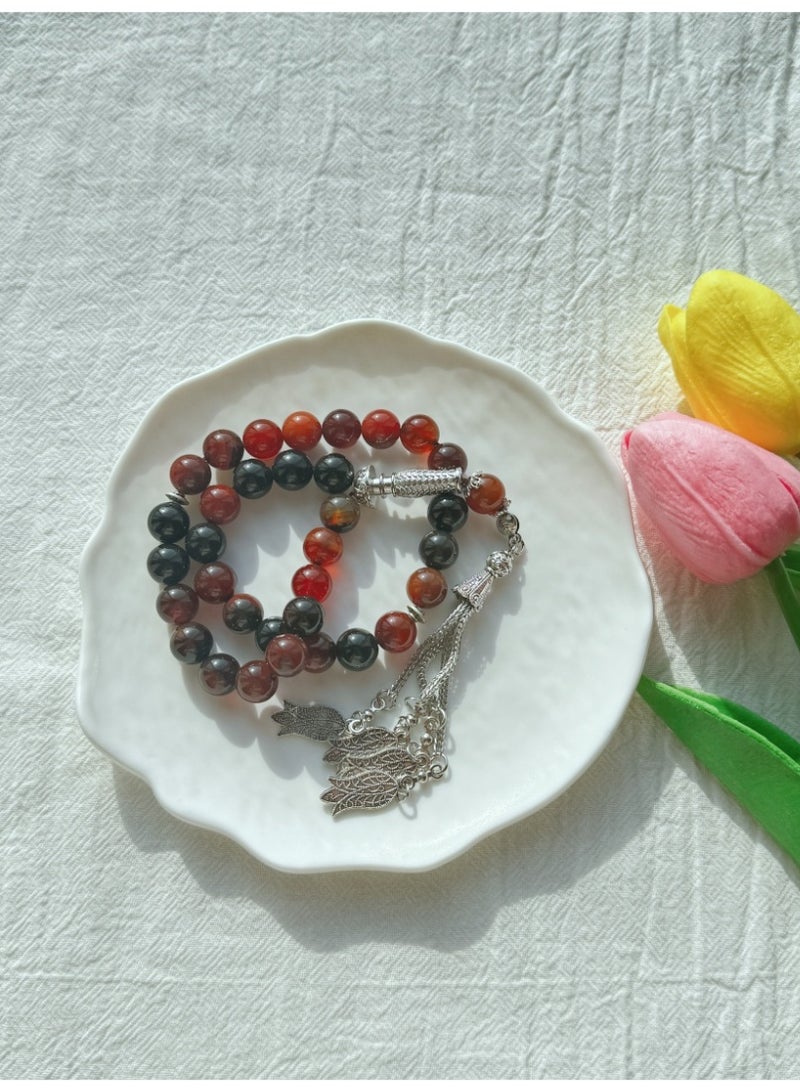 33 Natural Jade Prayer BeadsTasbih/10mm - Image 5