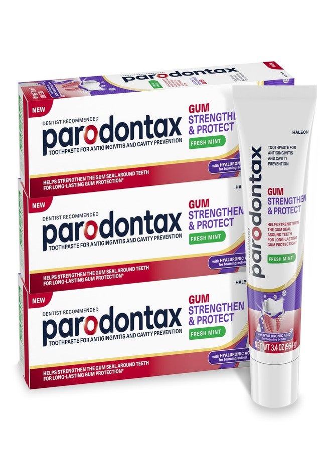parodontax Gum Strengthen and Protect Fresh Mint Toothpaste, 3.4 oz (3 Pack - Image 1