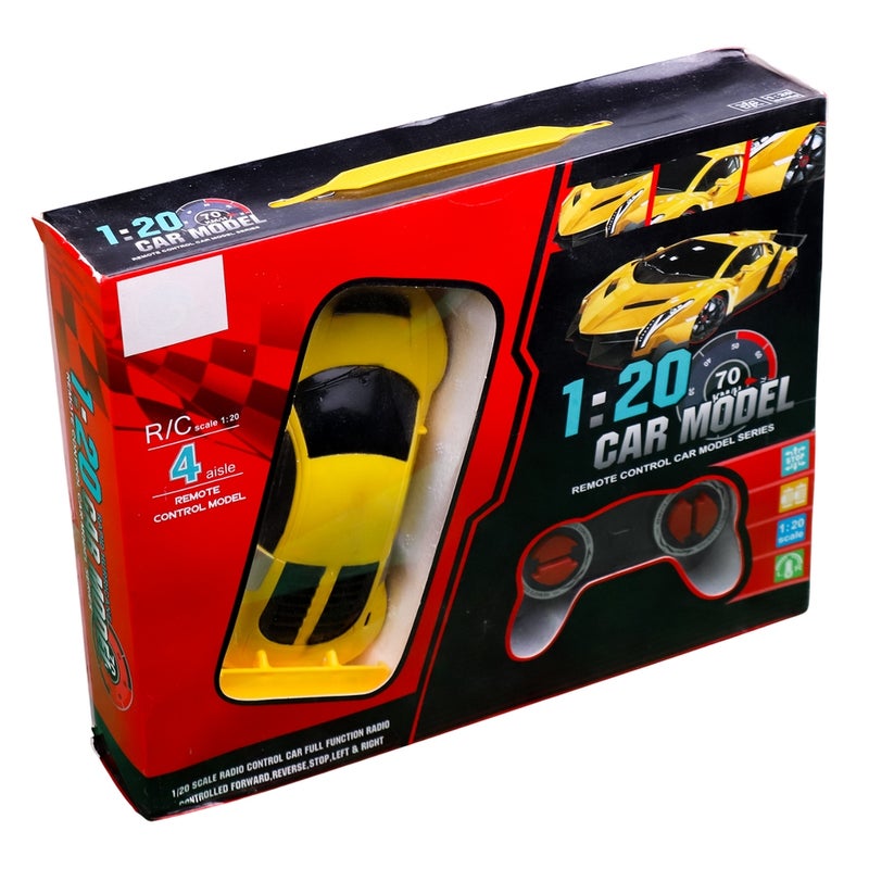 Lamborghini Veneno 1:20 Yellow Car with Remote Control - LH890-29C - Image 2