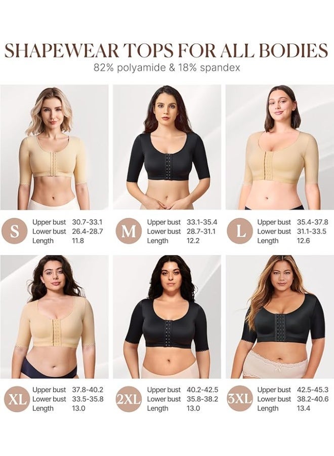 BRABIC womens Shaper Tops for Women Arm Compression Post Surgery Tank Top Shapewear - Image 5