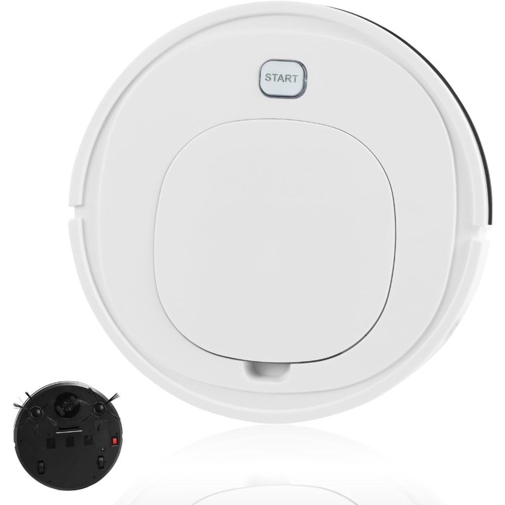 Robot Vacuum Cleaner with Mop, Advanced Obstacle Avoidance Robotic Vacuum - Slim Design Aspiradora Robot for Pet Hair, Hard Floors and Carpets, Smart Home Cleaning