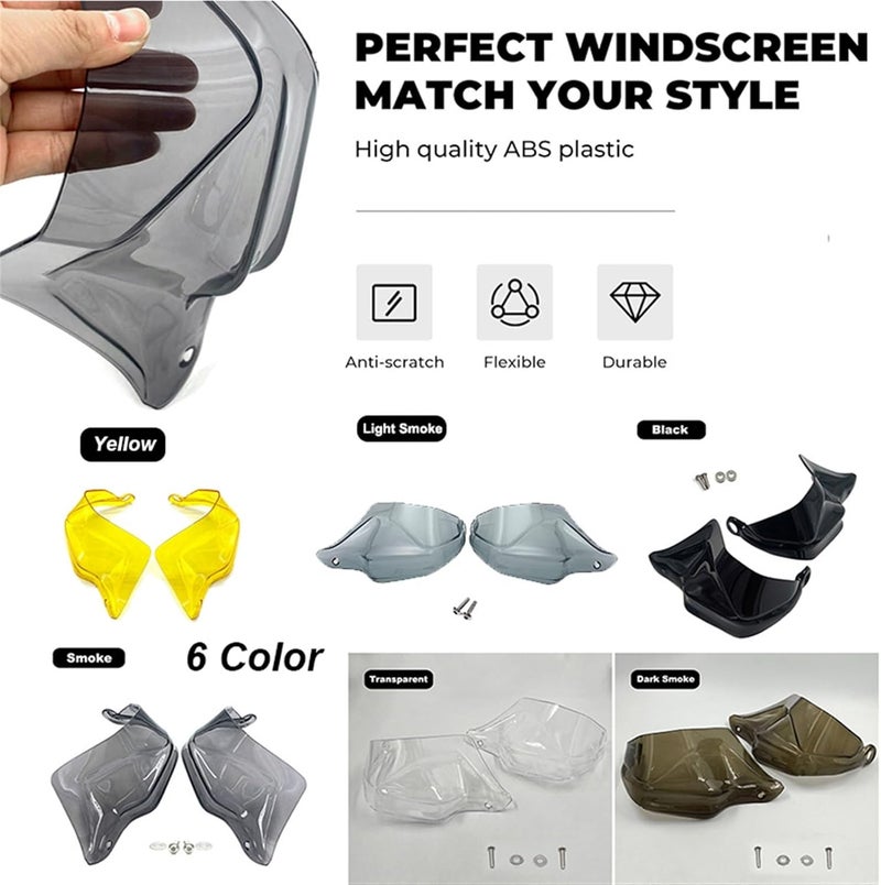 QASULER 800 MT Motorcycle HandGuard Shield - Yellow - Image 4