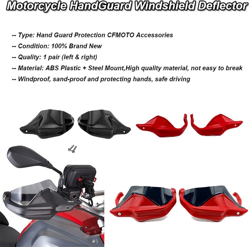 QASULER 800 MT Motorcycle HandGuard Shield - Yellow - Image 5