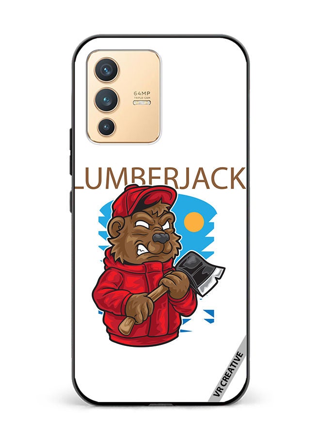 VR CREATIVE Protective Case Cover For Vivo V23 5G Lumber Jack Design Multicolour - Image 1