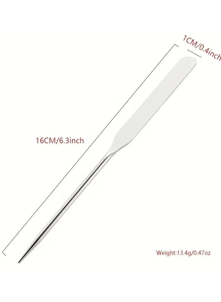 أوريتي ملعقة الأساس ملعقة مكياج الفولاذ المقاوم للصدأ ملعقة مكياج بيكاسو ملعقة مكياج كورية ملعقة مكياج مع حالة جلدية - Image 4