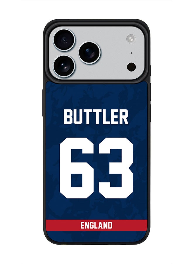 Stylizedd iPhone 17 Pro Max Case, [Compatible with MagSafe] Slim Magnetic cover Phone Case iPhone 17 Pro Max -England Jos Buttler, Jersey No 63 - Image 1