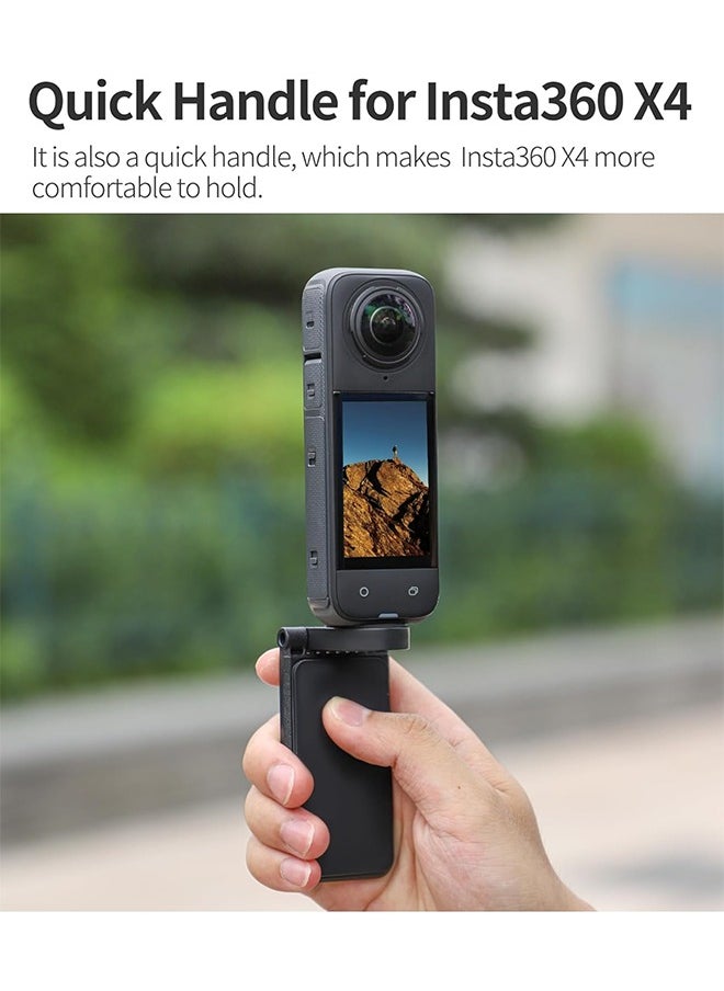 Sunnylife - Insta360 X4 Magnetic Mount Stand Compatible for Insta360 Camera, Magnet Steering Holder Bracket with 1/4 Screw for 360 Action Camera, Stand Base for Insta360 X4/X3/X/GO 3/GO 2/DJI Pocket 3 - Image 1