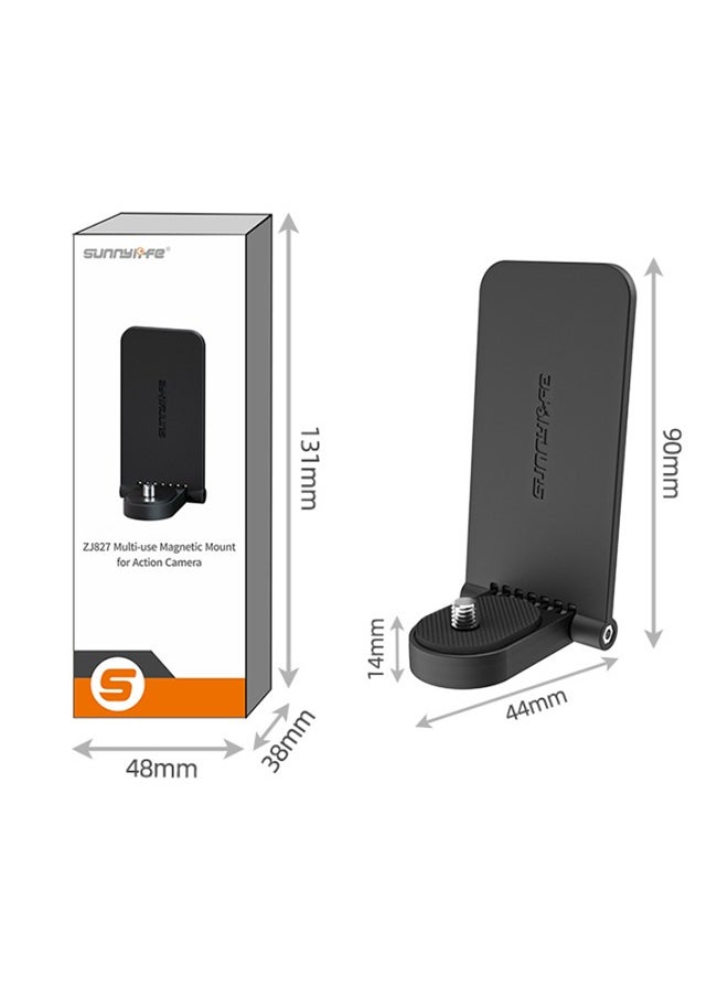 Sunnylife - Insta360 X4 Magnetic Mount Stand Compatible for Insta360 Camera, Magnet Steering Holder Bracket with 1/4 Screw for 360 Action Camera, Stand Base for Insta360 X4/X3/X/GO 3/GO 2/DJI Pocket 3 - Image 1