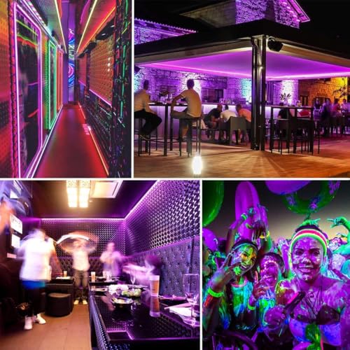 YAYIT 40 Foot Led Black Light Strip Kit, 720 Units Led, 12V Flexible Blacklight Fixtures, Non-Waterproof - Image 5