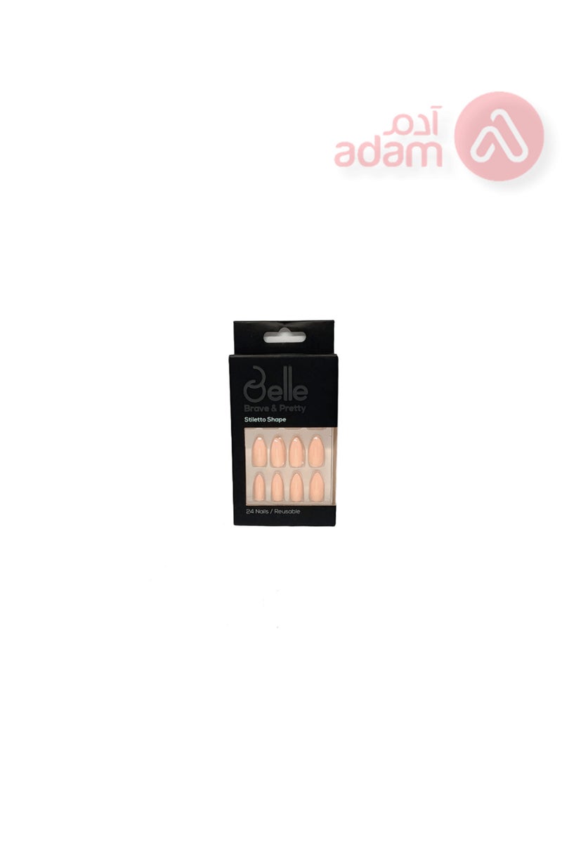 BELLE PRESS ON NAILS APRICOT GLOSSY