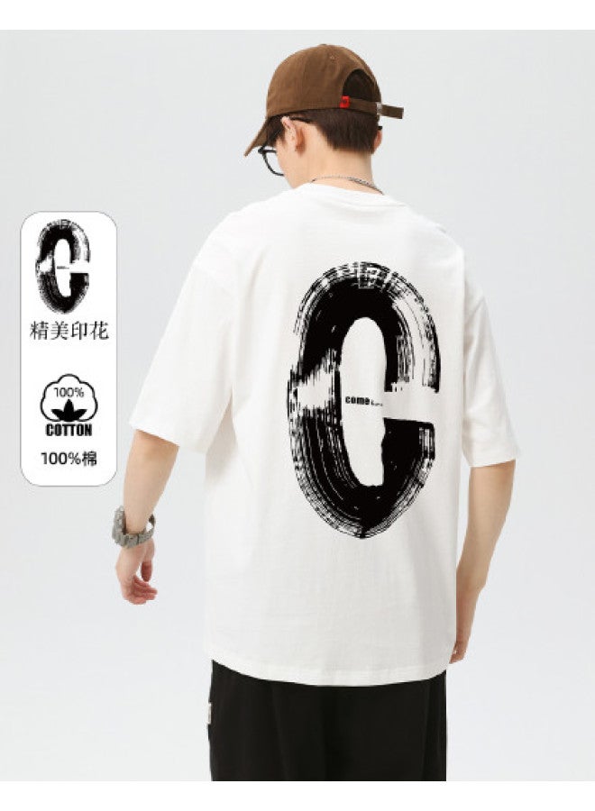 Baleno men's Summer Short Sleeve T-shirt - Loose Fit, Comfortable Pure Cotton Breathable Casual Top - Image 1