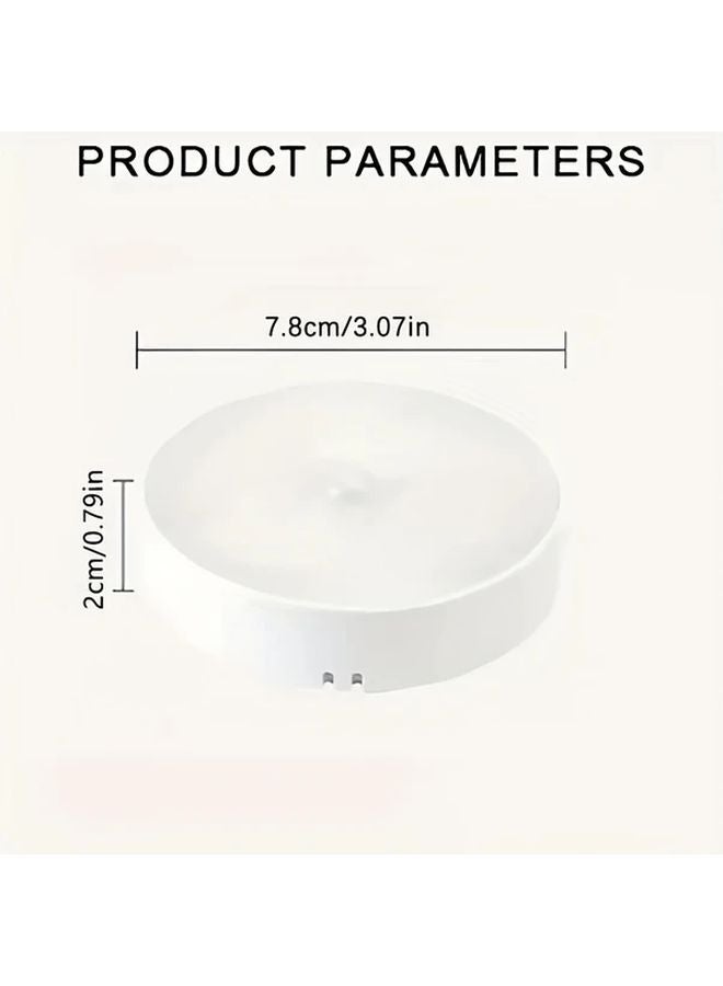 3pcs Smart LED Light USB Rechargeable Button Control 3 Lighting Modes Portable Nightlight - Image 3