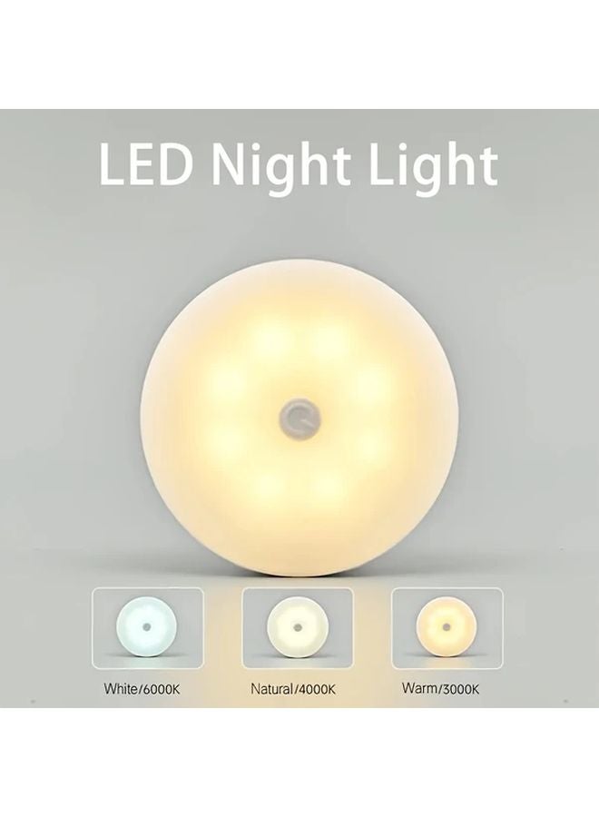 3pcs Smart LED Light USB Rechargeable Button Control 3 Lighting Modes Portable Nightlight - Image 4