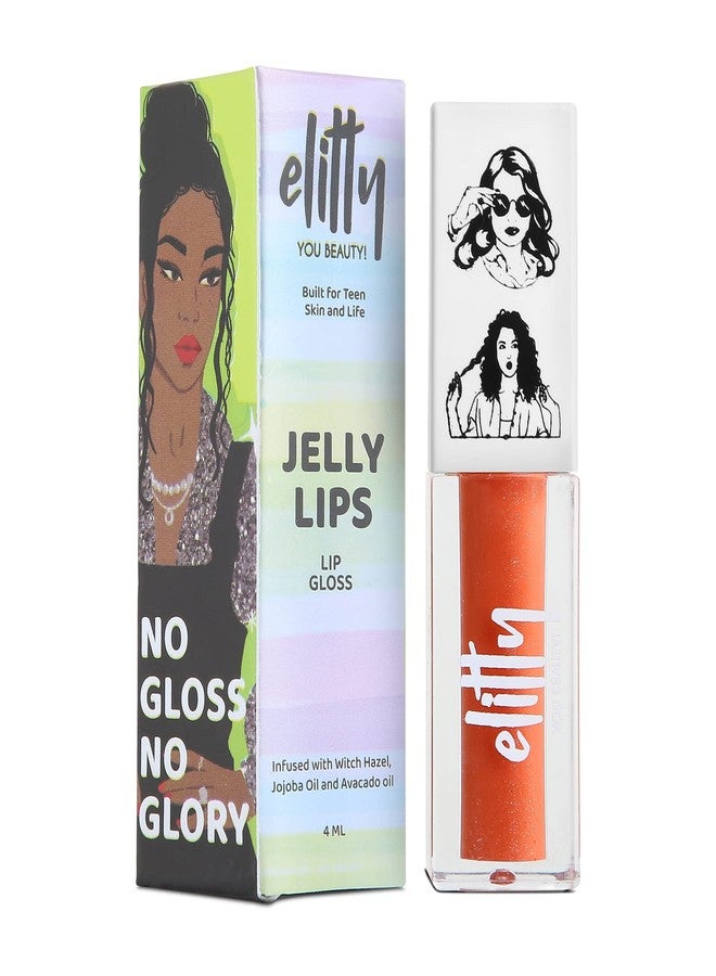 Elitty Jelly Lips- Nude Lip Gloss for High Shine, Glossy Finish & Hydrating Lips with Jajoba Oil & Vitamin E | Vegan & Cruelty-Free, Pretty Woke (4 ML) - Image 2