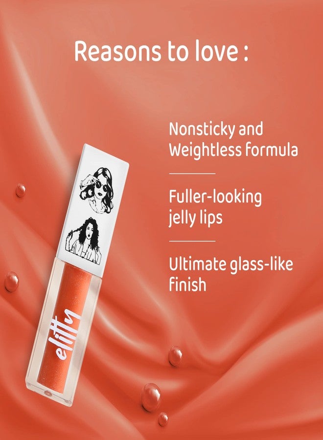 Elitty Jelly Lips- Nude Lip Gloss for High Shine, Glossy Finish & Hydrating Lips with Jajoba Oil & Vitamin E | Vegan & Cruelty-Free, Pretty Woke (4 ML) - Image 5