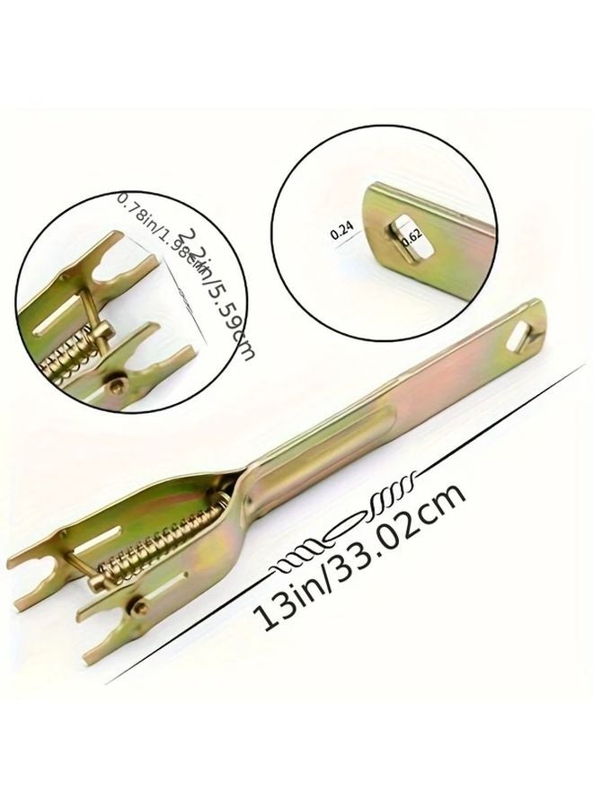 مشغل السلك الكهربائي الذهبي الأخضر للسياج المشدود بمقبض راتشيت قابل للتعديل مع قبضة لولبية - Image 4