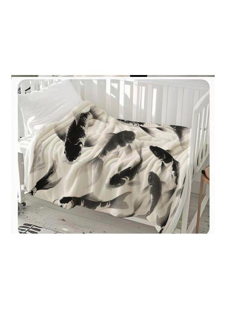 general Flannel thin blanket (warm and comfortable, suitable for sleep, gaming, dust removal and sandproof) 150cm*200cm - 413 - Image 3