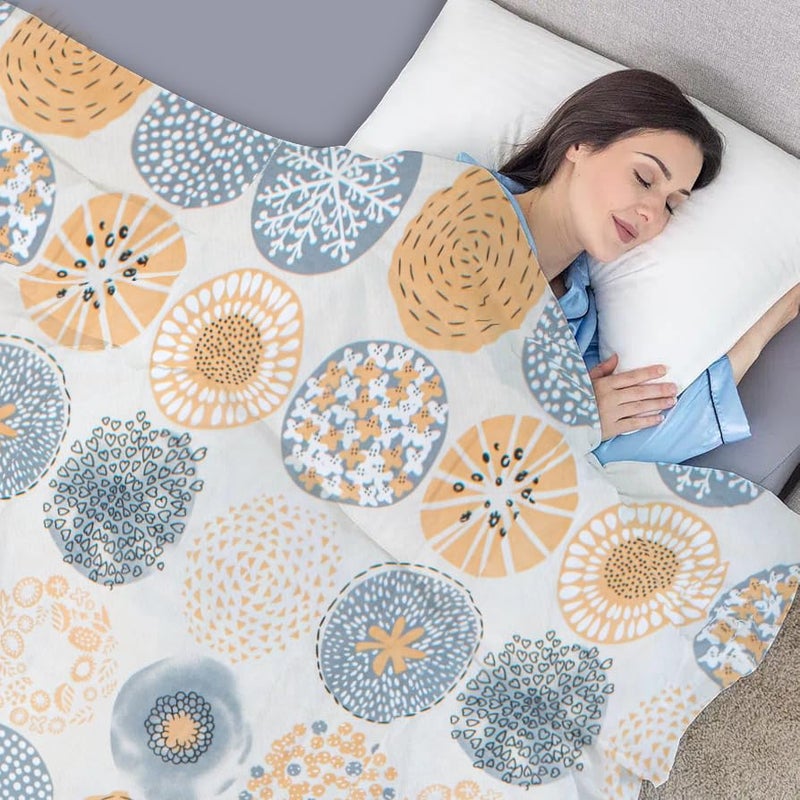 RD TREND Glace Cotton Duvet Cover for Single Bed with Zipper, Duvet Cover II Razai Cover II Quilt Cover Single Bed 60 x 90 Inches (Circls-Brown) - Image 2