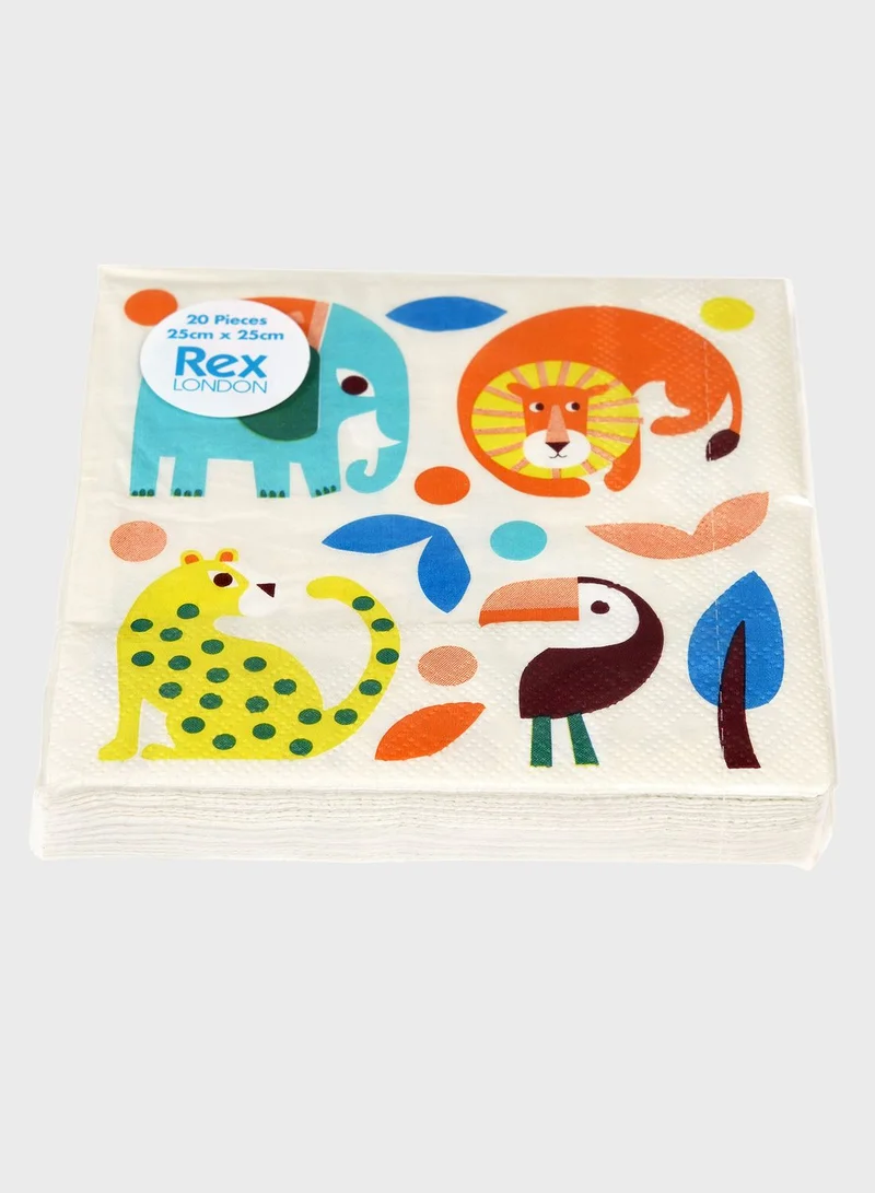Rex London Wild Wonders Napkins (Pack Of 20)
