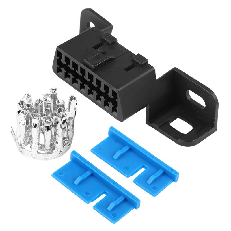 OBD2 Connector 16Pin Female Socket Kit - High Quality Anti-Rust Abrasion Resistant GM Adapter for GM Buick Cadillac Chrysler Jeep Ford Vehicles - Image 1