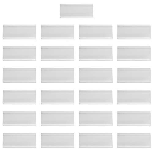 Akro-Mils 29308 Clear Protective Plastic Flat Label Holders for Wire Shelving Retail Display and Warehouses, (25-Pack) - Image 4