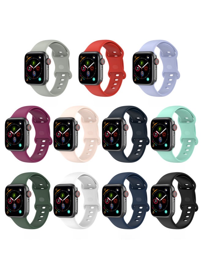 Digital Computer/smart Watch Strap Replacement - Leather Strap Magnetic Buckle-Color:White-Specifications:38/40/41mm Universal Small Size