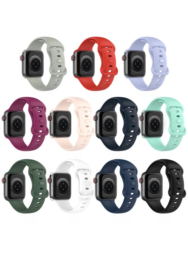 Digital Computer/smart Watch Strap Replacement - Leather Strap Magnetic Buckle-Color:White-Specifications:38/40/41mm Universal Small Size