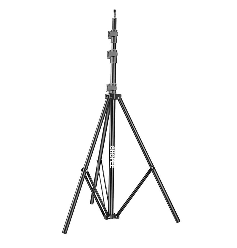 SHOPEE حامل إضاءة ثقيل للغاية بطول 14 قدم - حاملات محمولة وقابلة للطي للإضاءة الدائرية، الفلاش، العاكس، الموزع، التصوير الاحترافي للصور والفيديو - Image 1